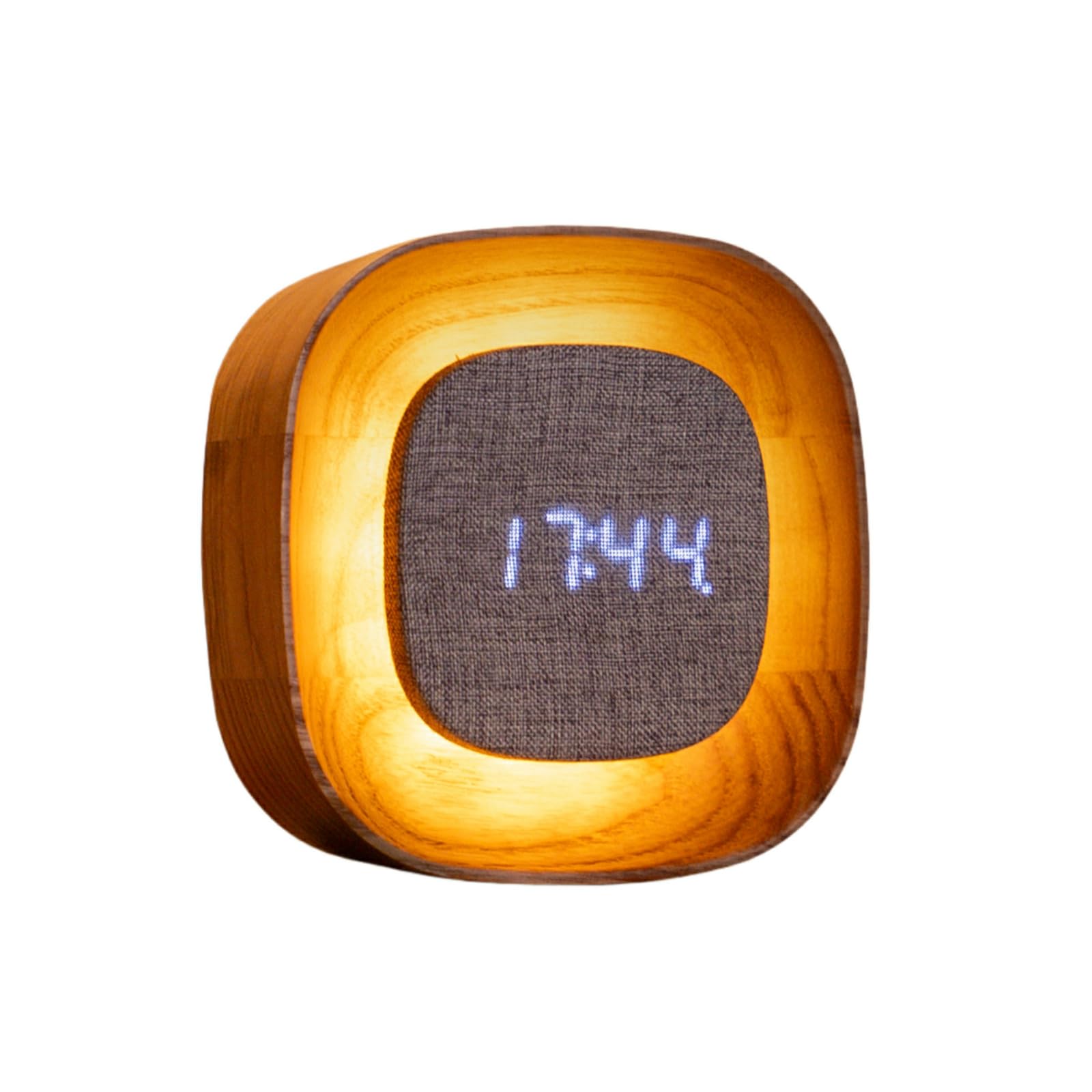 The Gift Experience White Lumos Clocks Square - Ash