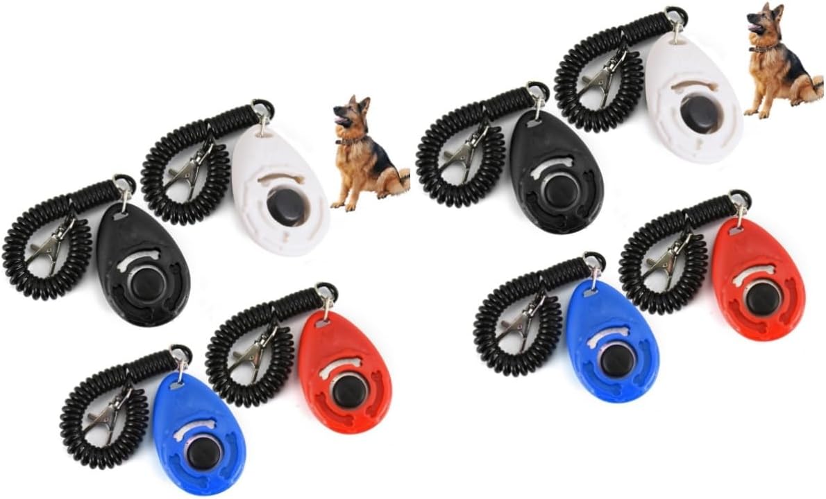 NOLITOY 8pcs Professional Dog Clicker Big Button Training Clickers Dog Barking Control Device