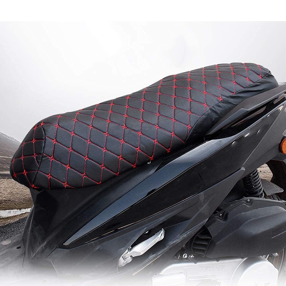 Motorrad Sitzbezug Leder wasserdicht Regenschutz Staubschutz Abdeckung f¨¹r Sitzauflage Kissen Pad Protector Cover XL