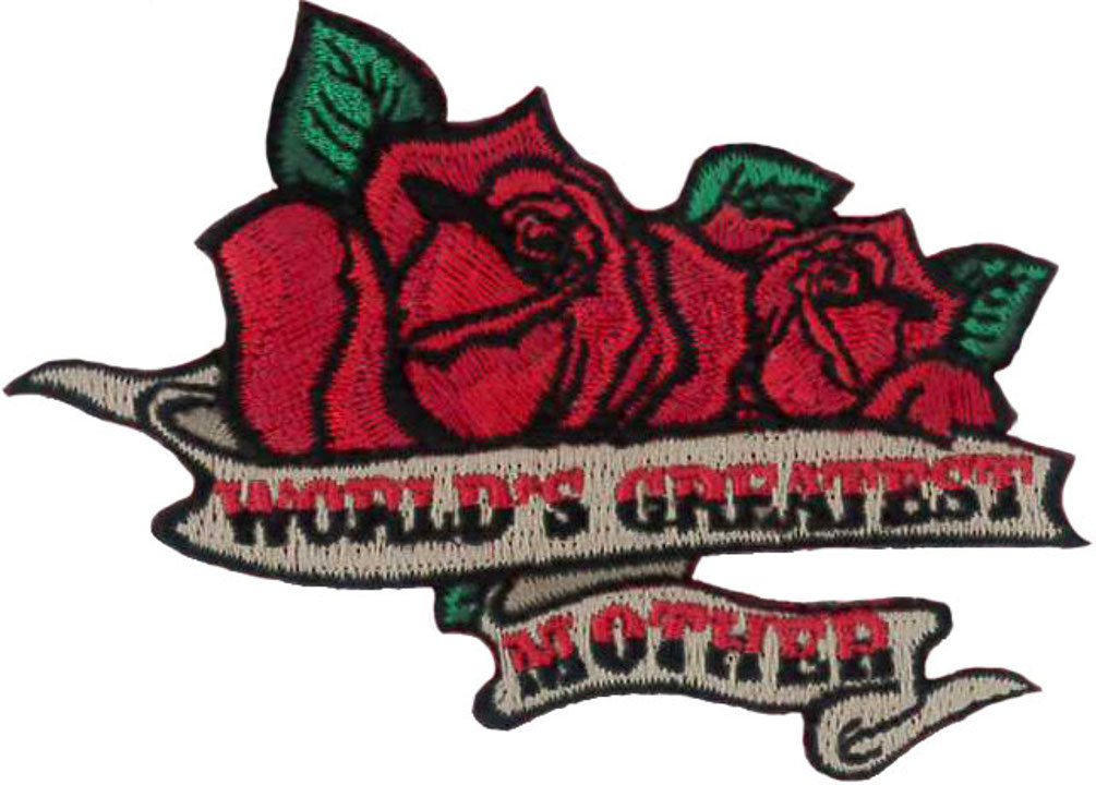 Klicnow Various World's Greatest Mother Embroidered Patch 8Cm X 6Cm (3 1/2 X 2 1/4")