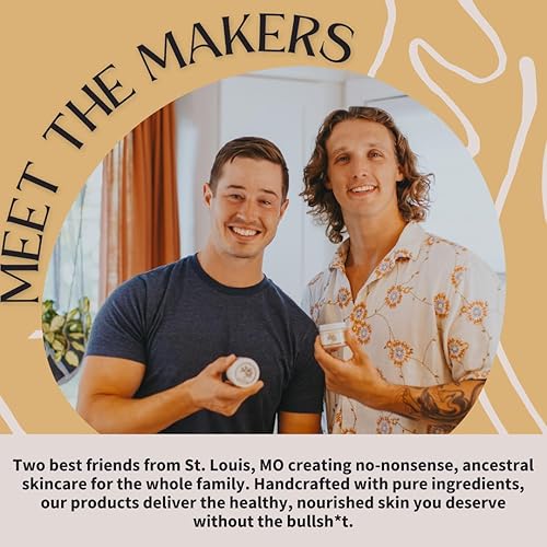 Miniatura 4 de Bálsamo de sarga batida totalmente natural  Sebo de ternera 100% alimentado con pasto, ingredientes orgánicos, rostro hecho a mano + hidratante