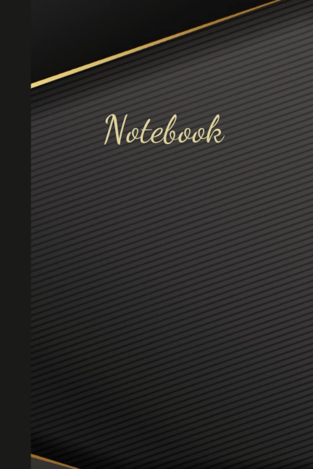 Independently published Luxury Notebook: Black and Gold Luxury Notebook Blank Lined