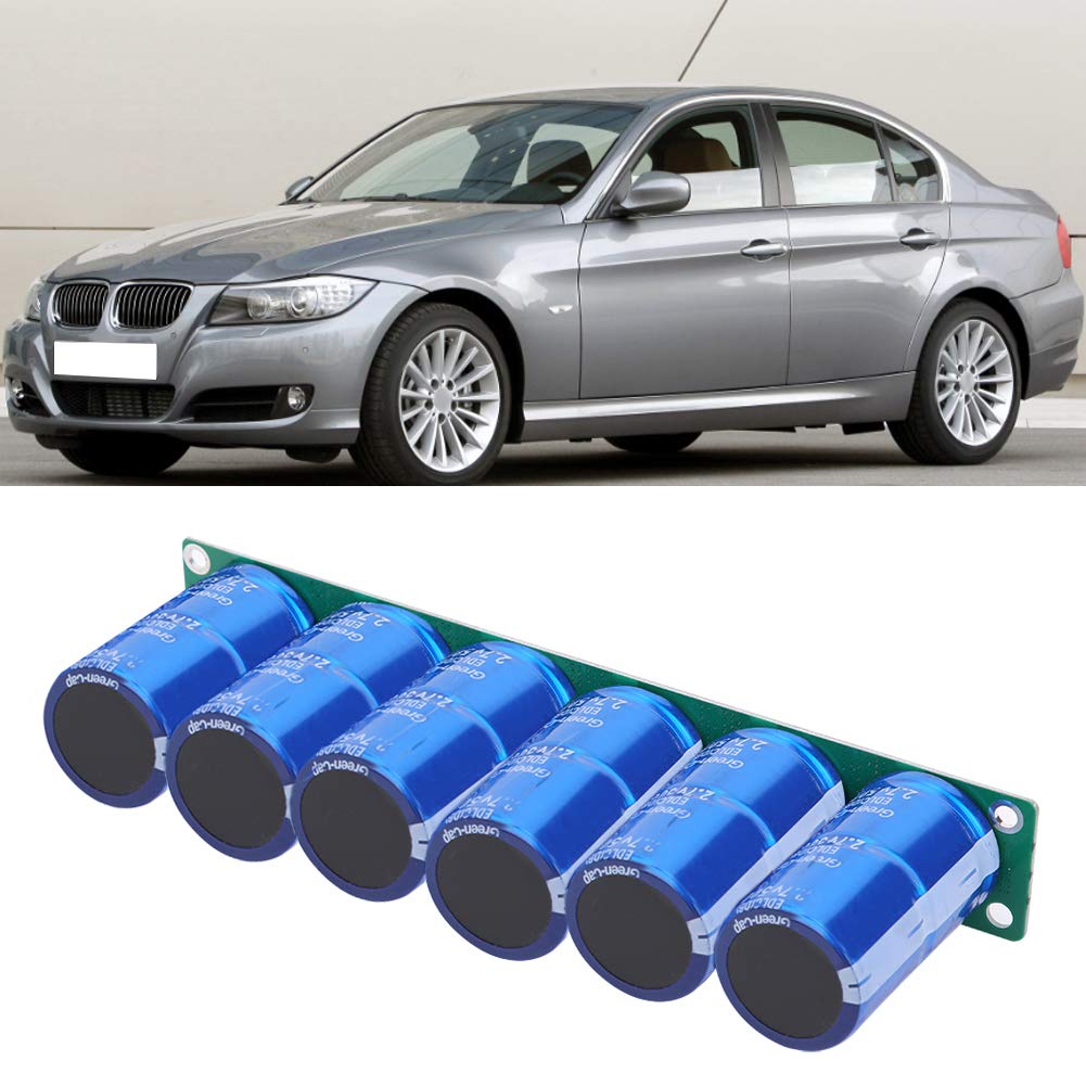 DEWIN Condensador Super Farad, 16 V, 83 F, 6 condensadores de 2,7 V, 500 F, conexión en serie para arranque automático, accionamiento solar del motor, circuitos de reloj