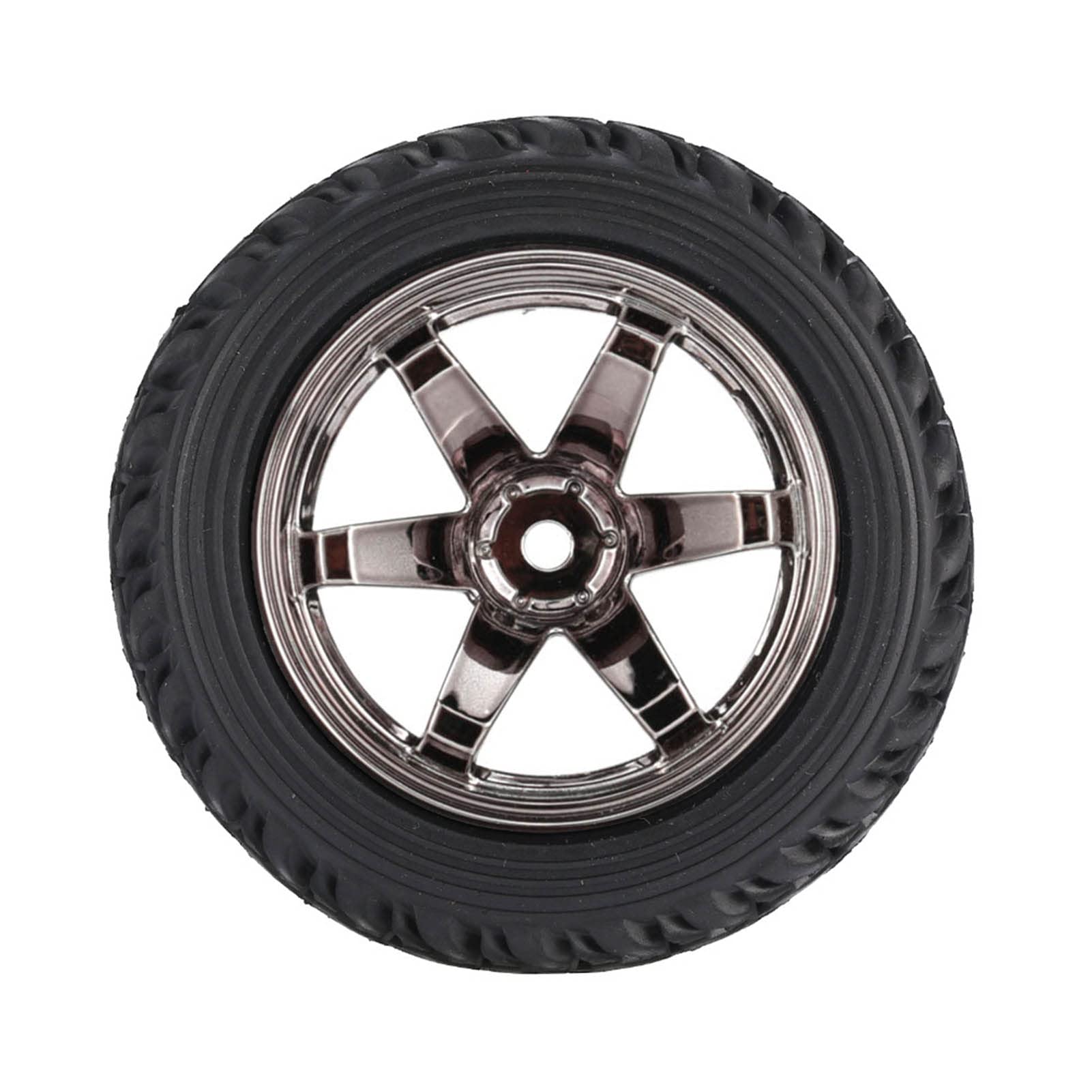 KEEDA Pneumatici in gomma da 75 mm e ruote in plastica per 1/10 RC Sulla strada auto 1/16 RC Rally Auto HSP 94123 HPI Kyosho Tamiya (argento