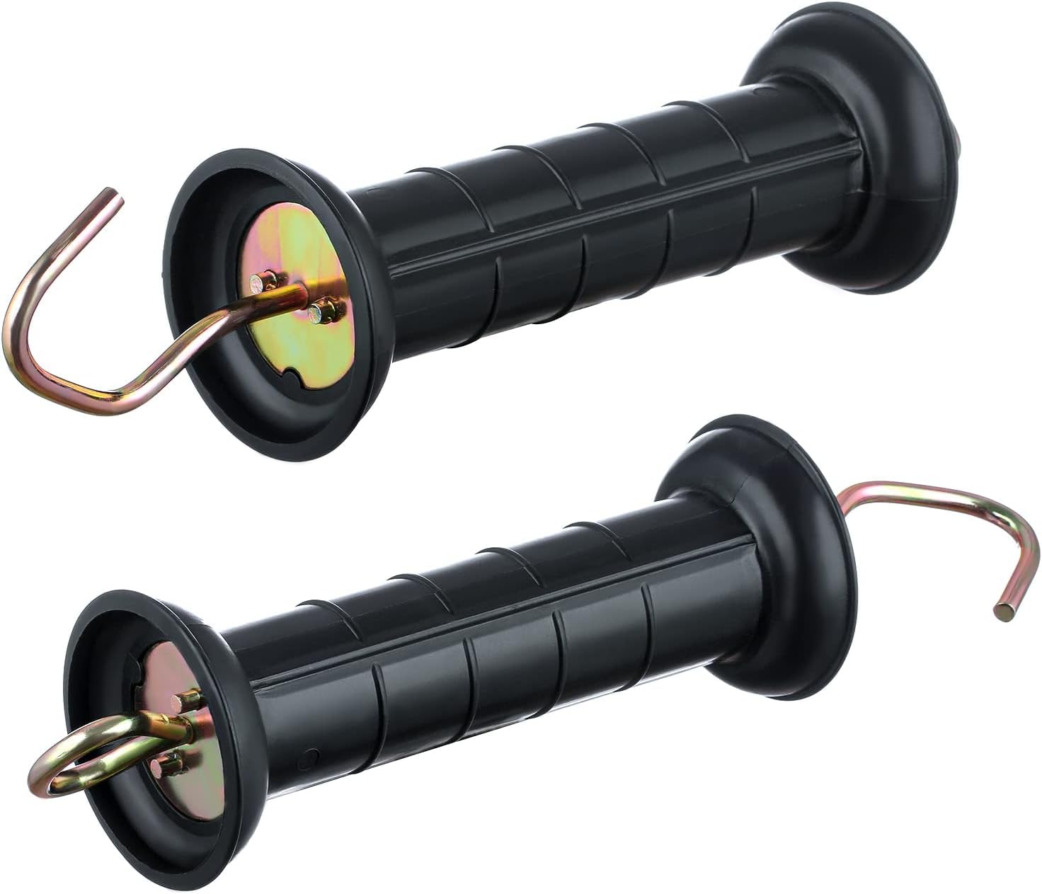 Lot de 5 poignées de portail de clôture électrique, noire