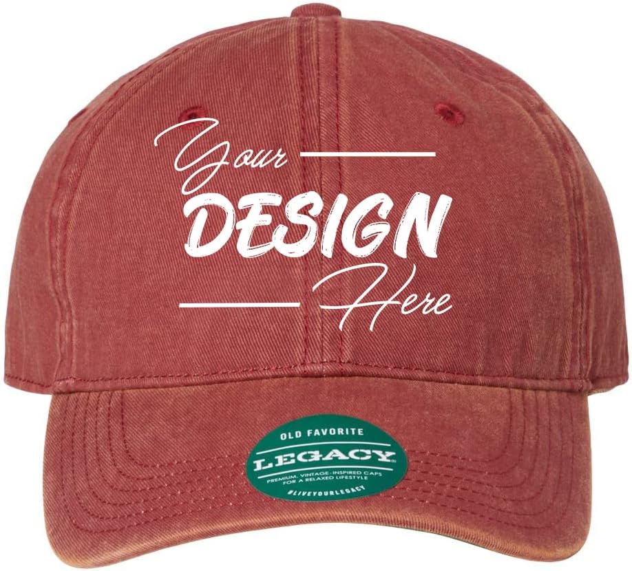 INK STITCH Custom Legacy Unisex Embroidery Add Your Own Logo Texts Old Favorite Twill Basbeball Caps