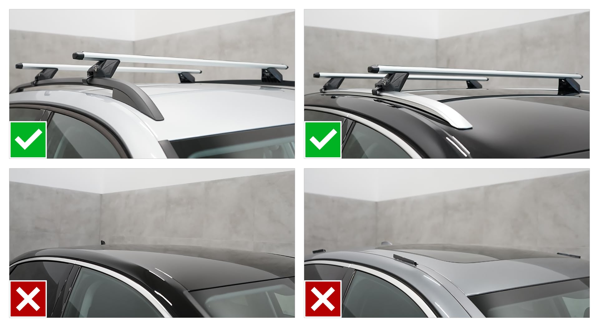 Bacas Barras de Techo RIELES Compatible con Seat Leon ST III Familiar 2014-2020 MAX 100 kg 112 cm Aluminio