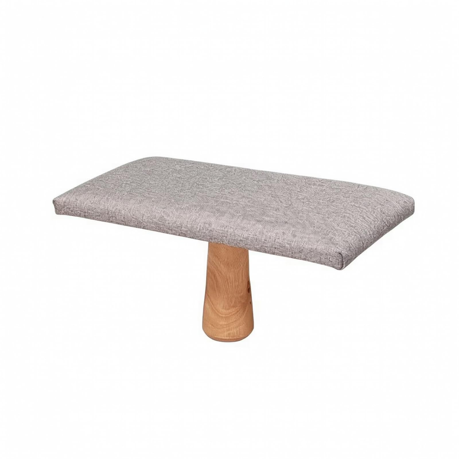 Gralara Banco Meditación con Cojín Resistente | Compacto, Banco para Arrodillarse, Ligero, Mueble, Casa, Gris, L