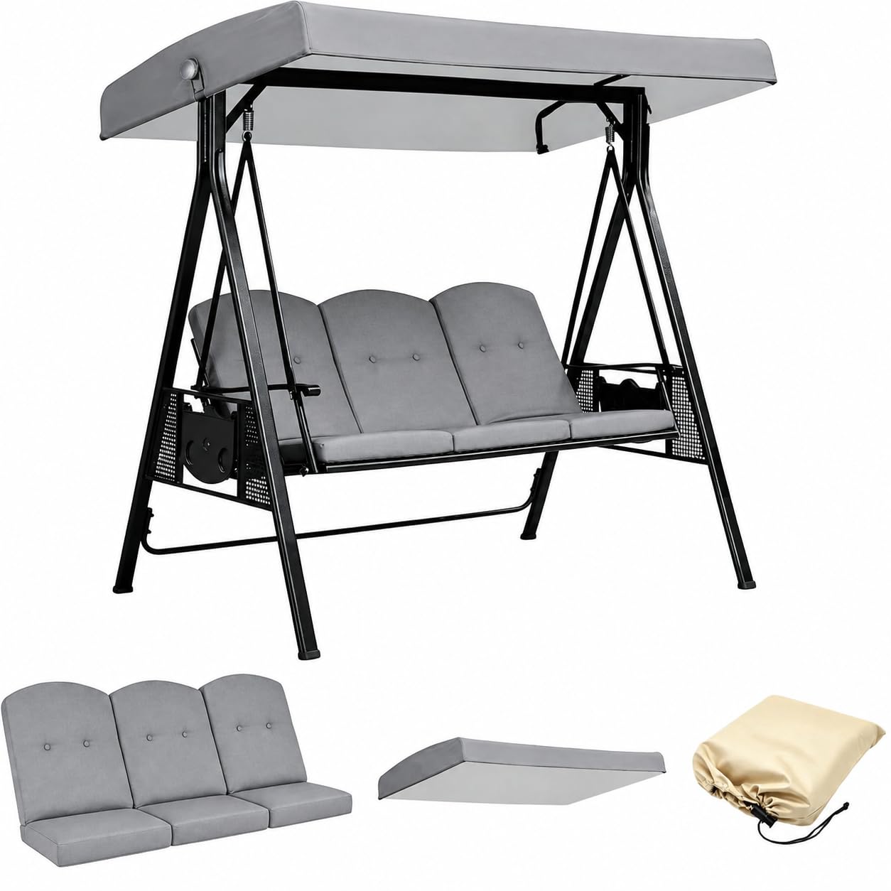 Canopy Replacement Cover (Grey 420d)