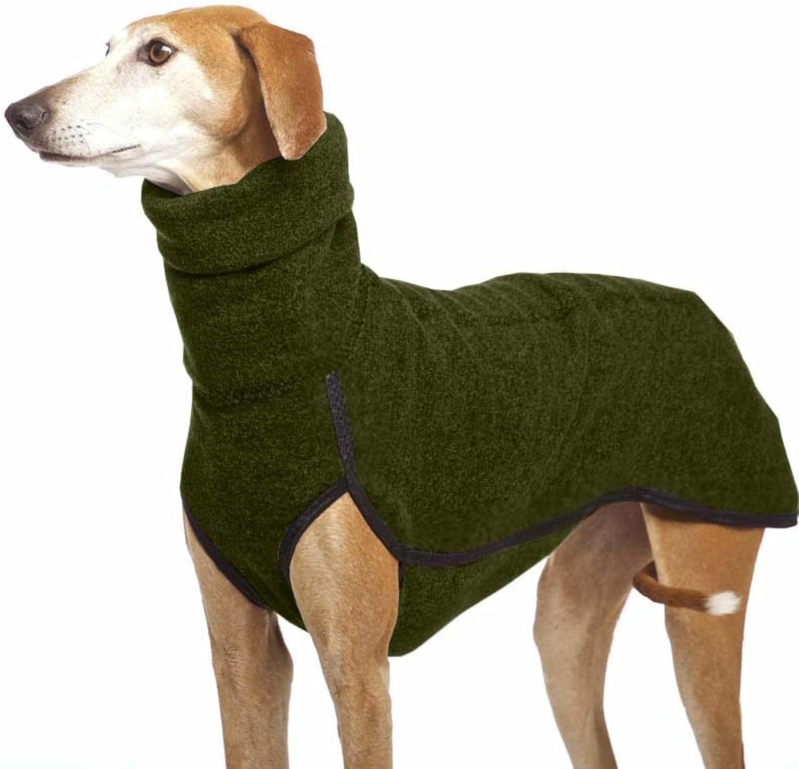Autumn and Winter Warm Greyhound Labrador Shepherd Dog Clothing for Large Dogs Shirt High Neck Pullover Stretch Fleece Pullover for Dogs Vest Jacket for Pets