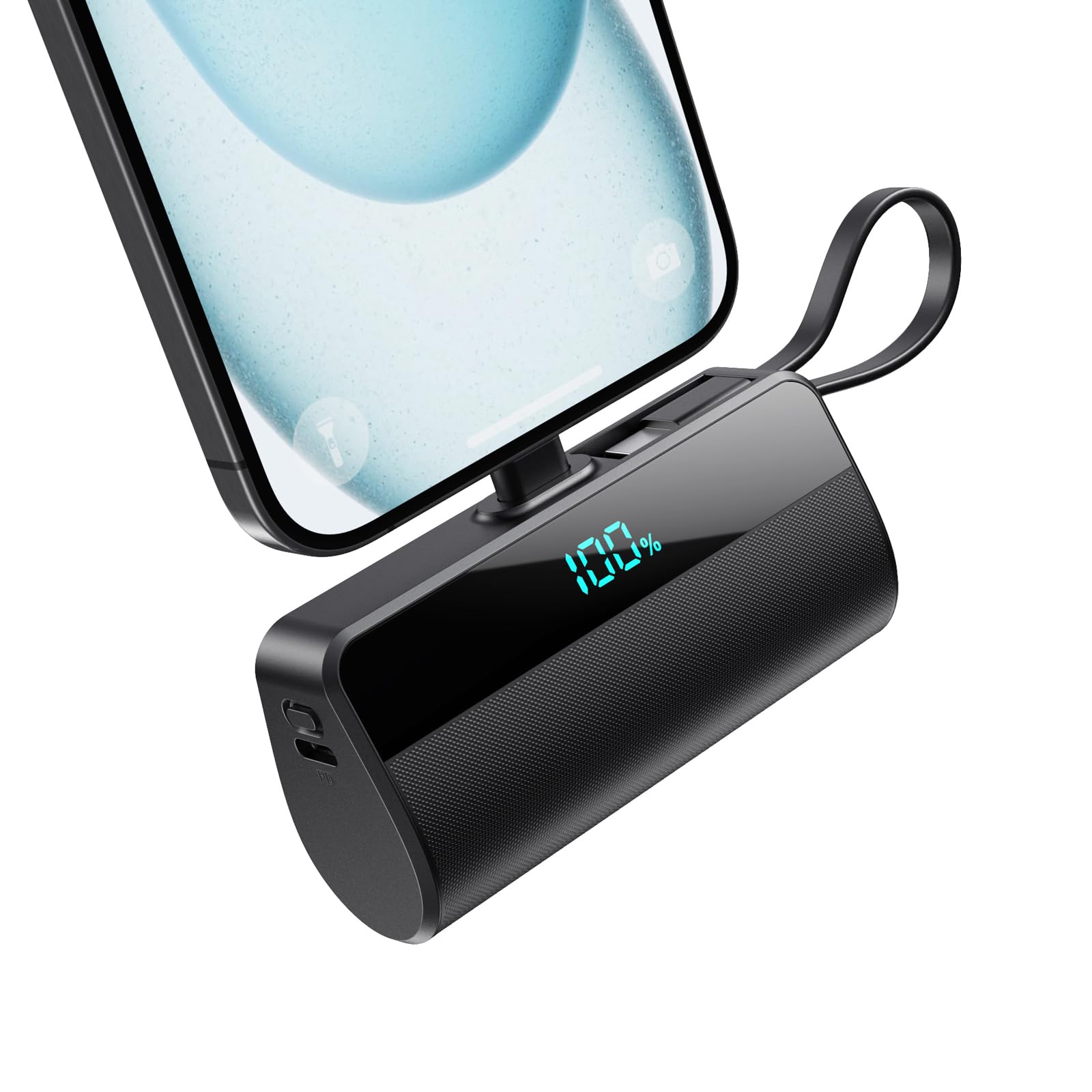 portatile per iphone con cable usb c 5500mah 20w
