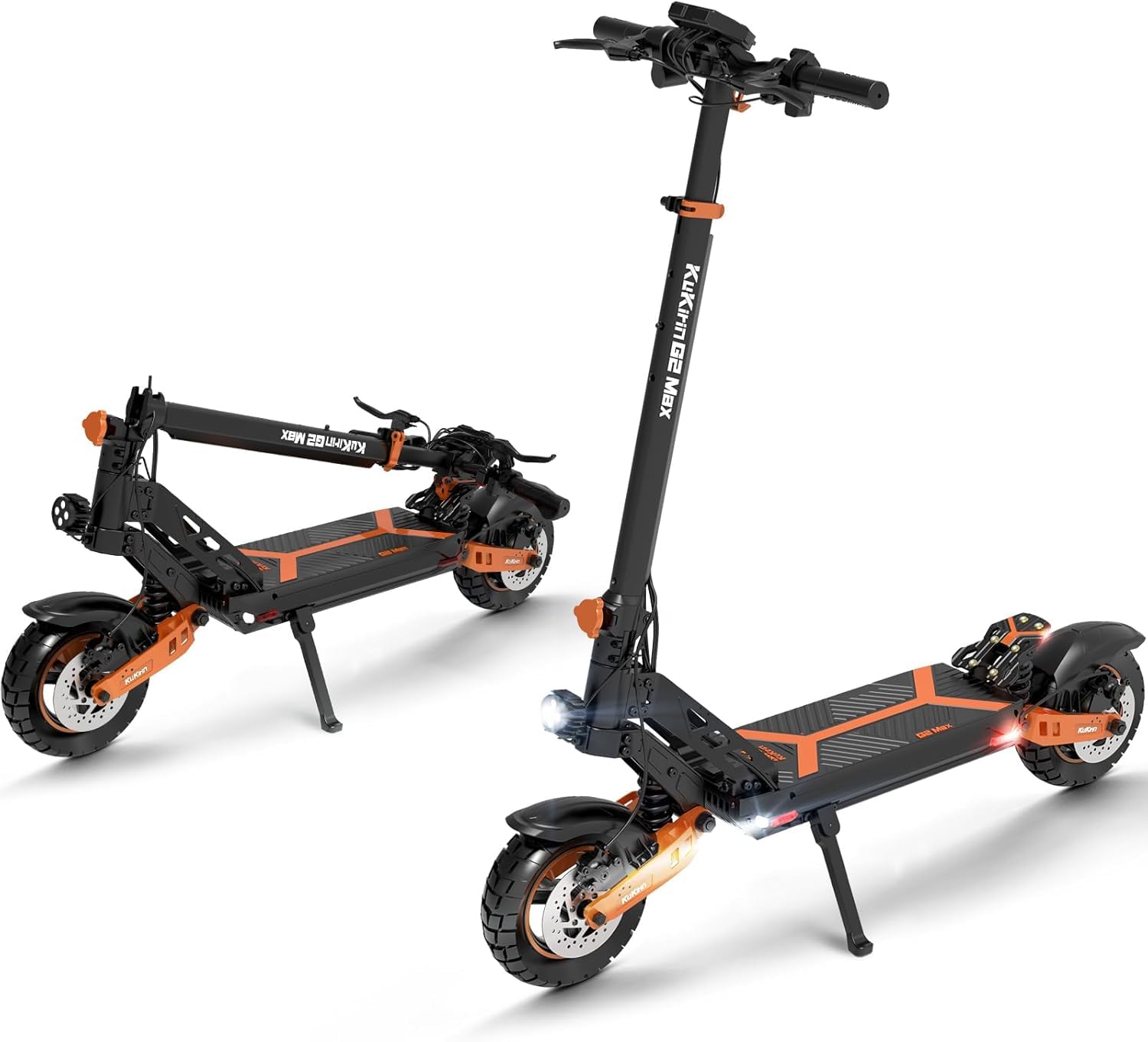 Monopattino Elettrico Adulto, 10" Pneumatici, Velocità Fino a 25 Km/h, 70 Km di Autonomia, Carico massimo 120 kg,Monopattino Elettrico con Sistema di Controllo di Doppia frenata,Kukirin G2 MAX