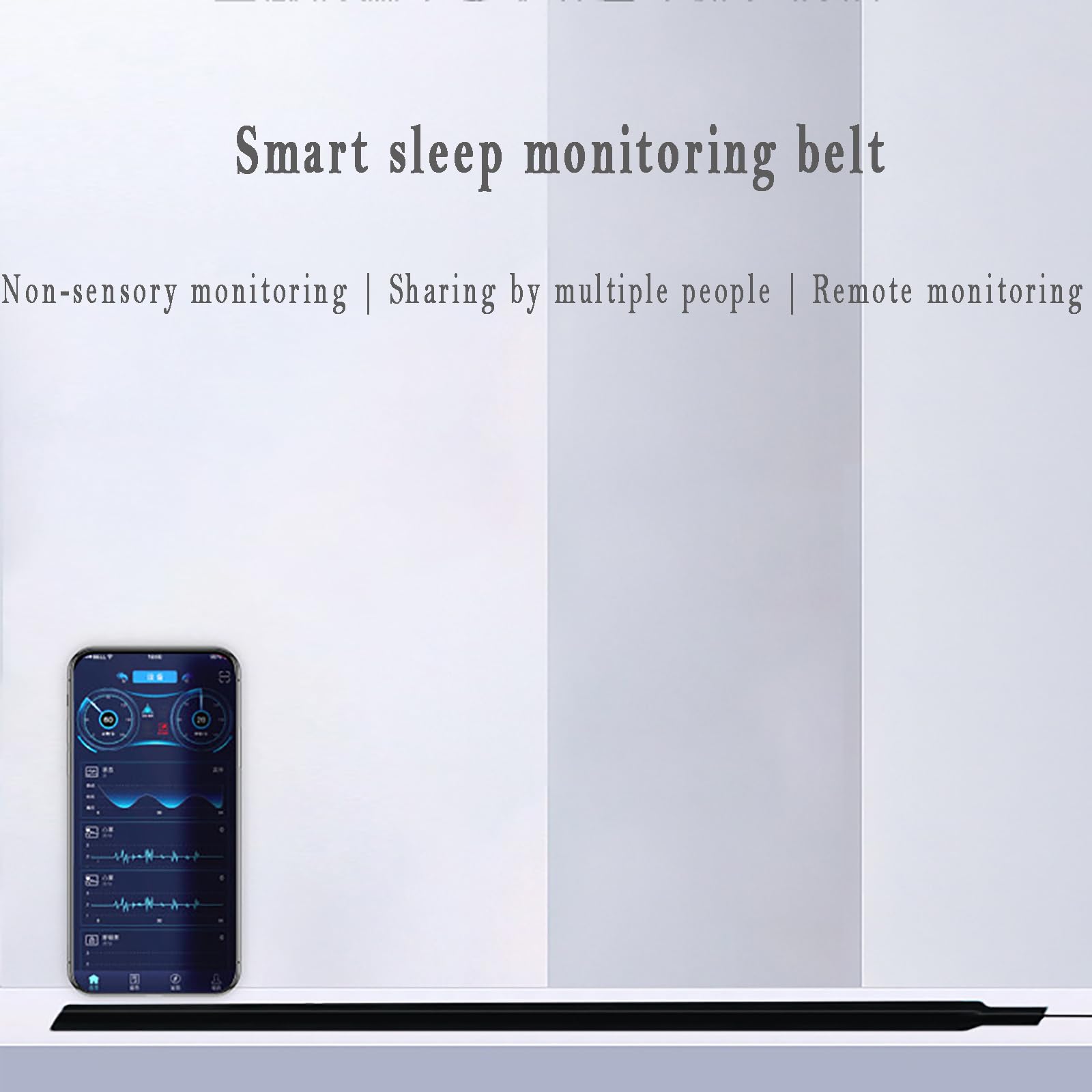 Ceinture De Surveillance du Sommeil pour Personnes Âgées, Coussin De Surveillance De La Santé De La Vie pour Les Maisons De Retraite, Analyse du Sommeil, Retournement, Détection De Mouvement