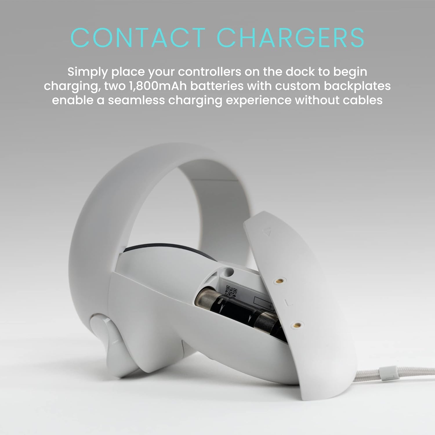Surge META Quest 2 VR Charge Dock: White