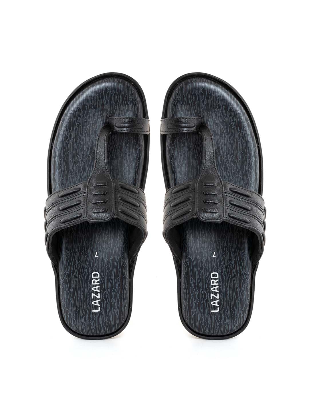 Khadims Lazard Black Kolhapuri Slip On Sandal for Men (7322996) (B0D3M656CD) Amazon Price History, Amazon Price Tracker