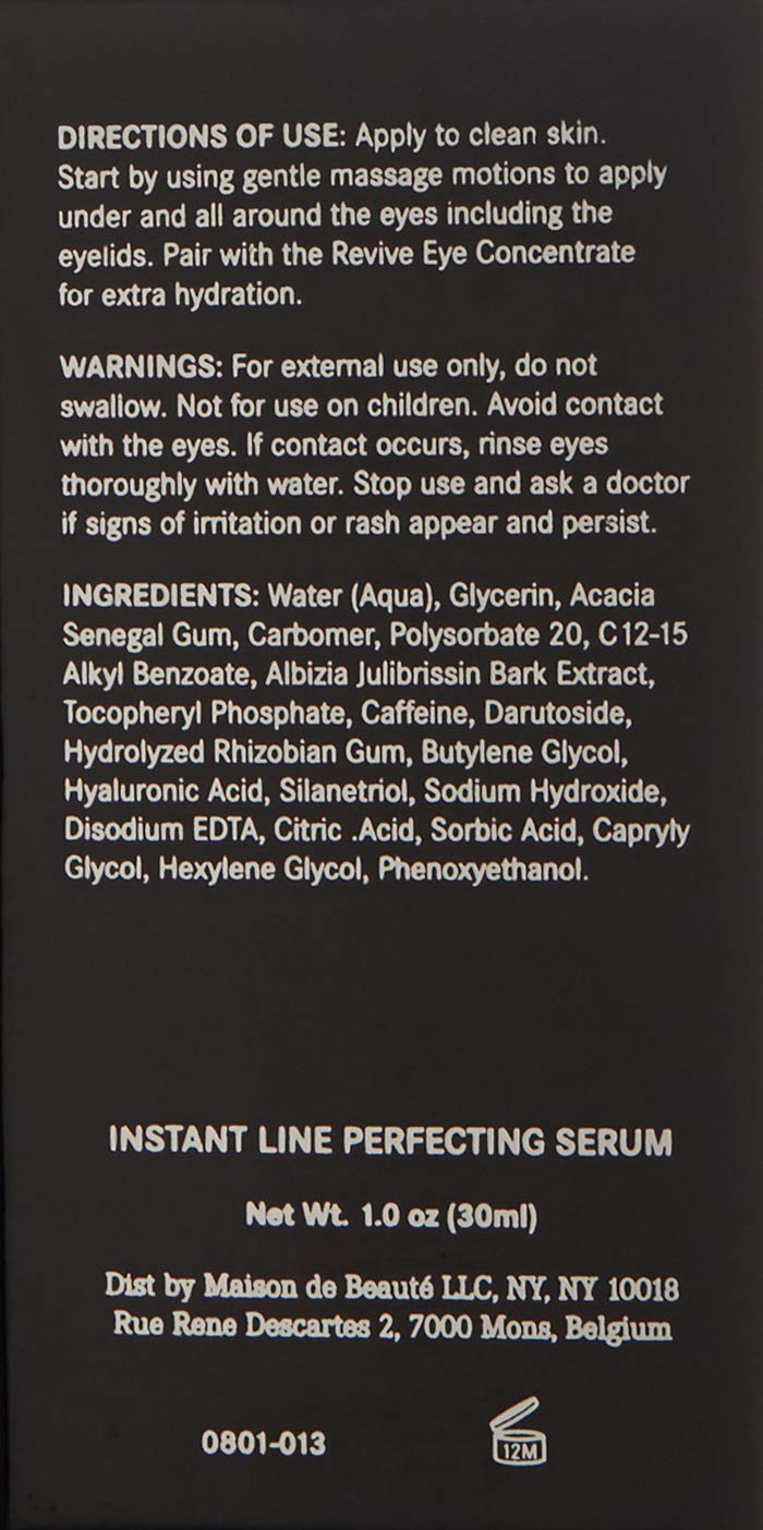 MĒTIER Instant Line Perfecting Serum for Smoother, Youthful Skin, Anti-Wrinkle Eye Serum, Unisex (1.0 fl oz)