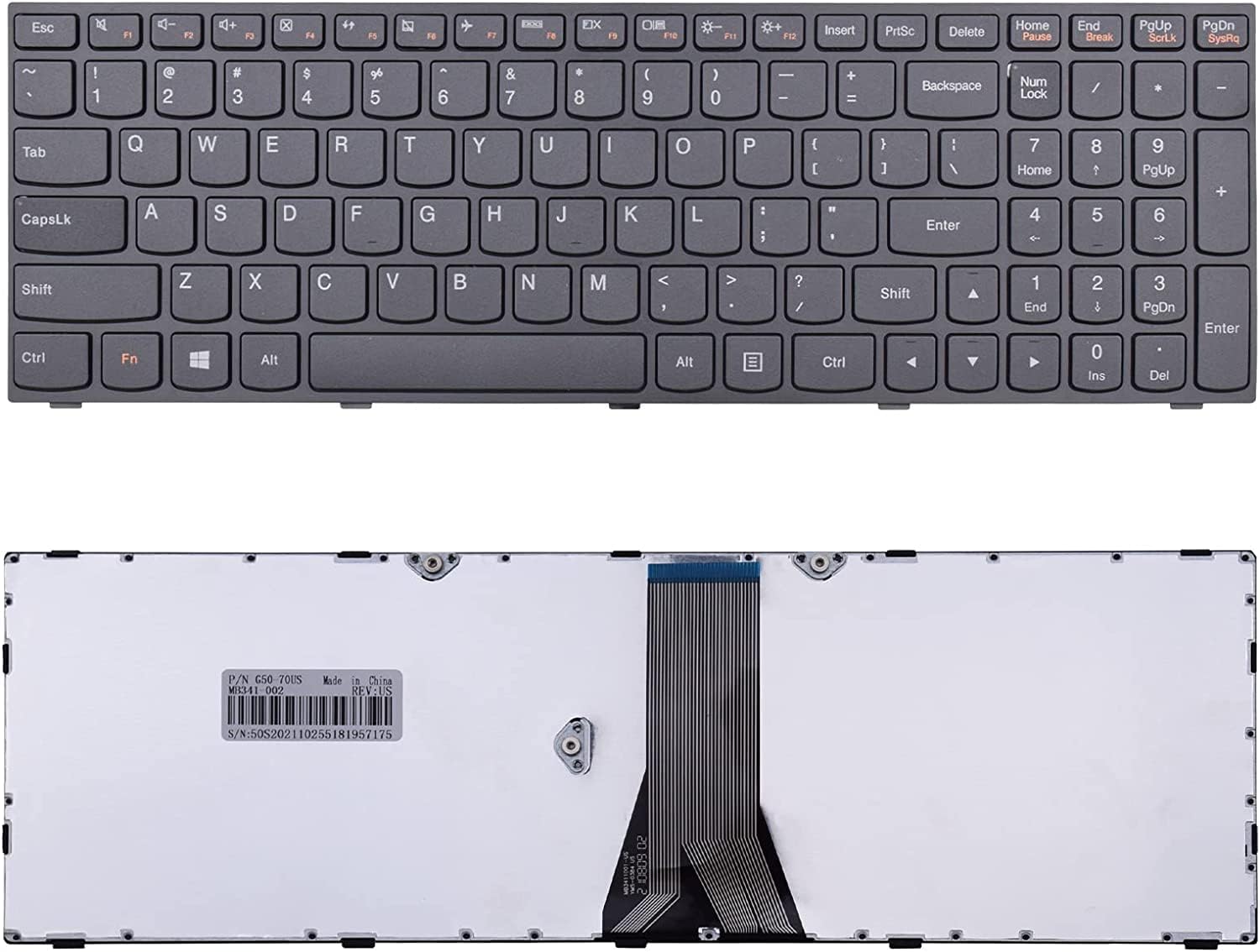 Wefly Laptop Keyboard Compatible for Lenovo G50 70 Laptop Keyboard (B0CGNXDLNX) Amazon Price History, Amazon Price Tracker