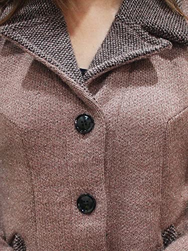 Image of Matelco Womens Woollen Collared Coat Cardigan