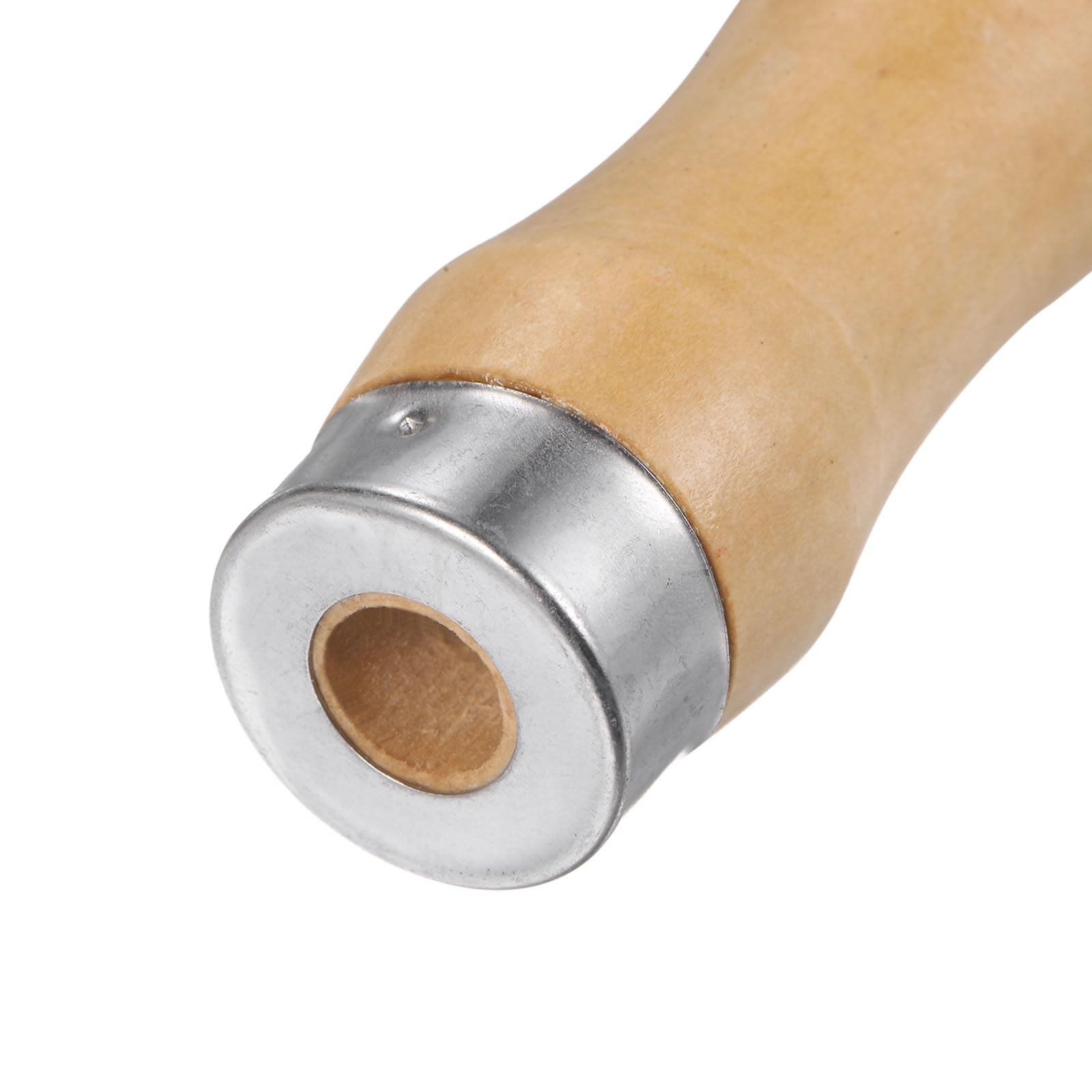 QUARKZMAN Manico per Lime Legno da 3pz Manici Ergonomici Foro Rotondo da 4,72" 9,5 Mm Collare Metallo per Lime Metallo da 14 "-18"