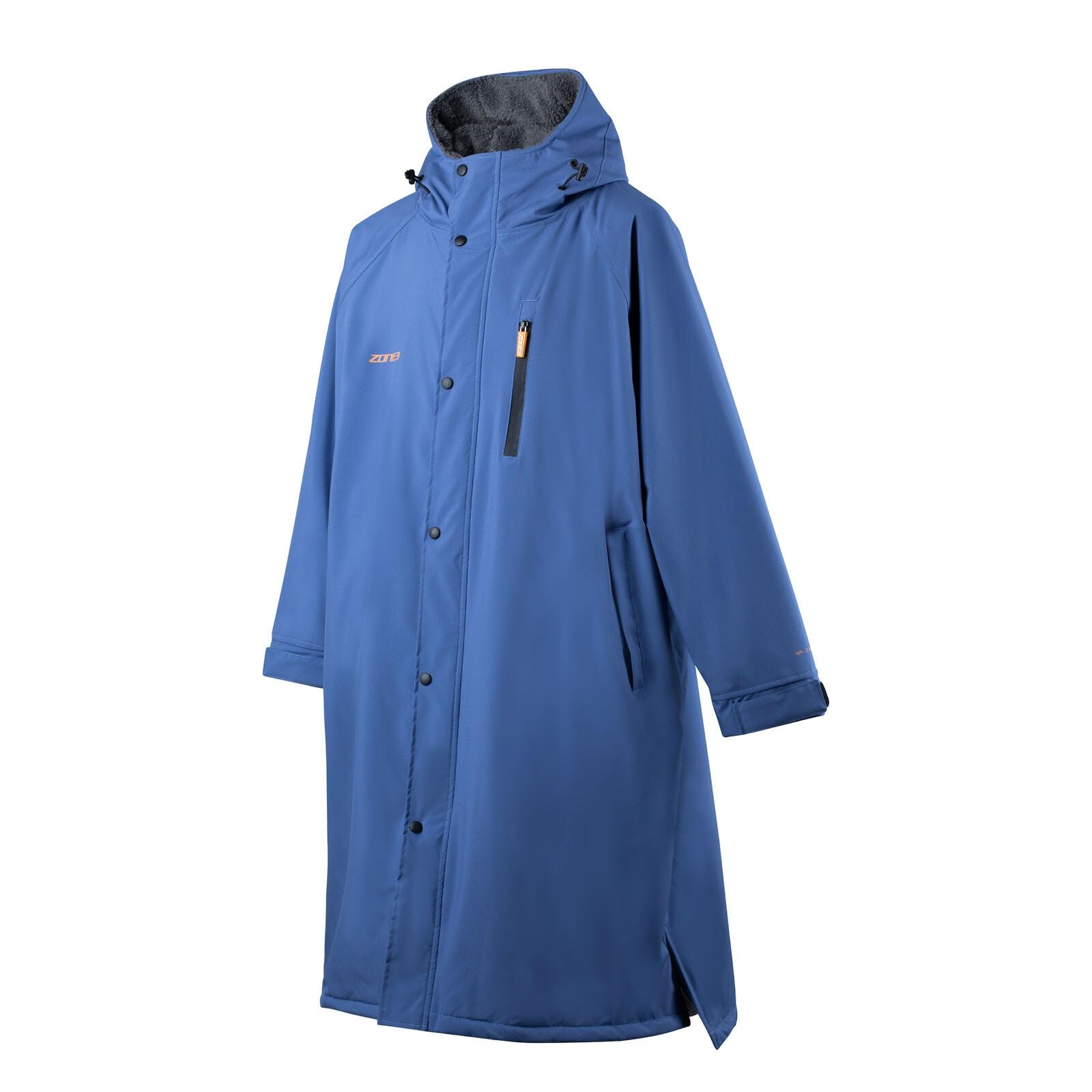 Zone3 Unisex Blue/Grey/Orange Thermo-Tech Changing Robe Designed For Comfort & Warmth