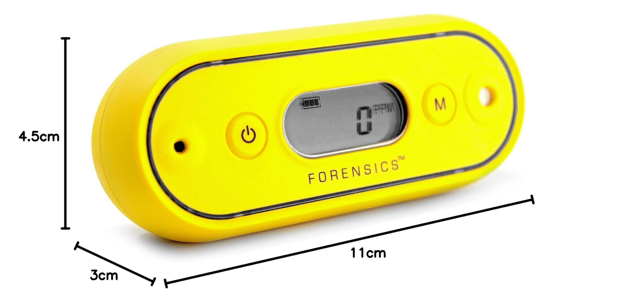 Misuratore di Monossido di Carbonio | Impermeabile | Certificato di Calibrazione EU & USA | Batteria 2 Anni | Sensore 3 Anni | 0–1000 ppm CO |