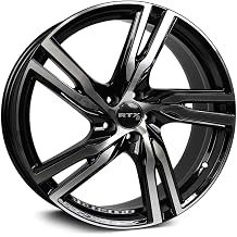 RTX Gothenburg Custom Wheel - 20x8, 45 Offset, 5x108 Bolt Pattern, 63.4mm Hub - Gloss Black Machined Rim