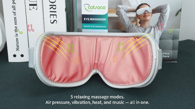 Smart Eye Massager With Heat Rechargeable Eyes Mask With Music - View #10