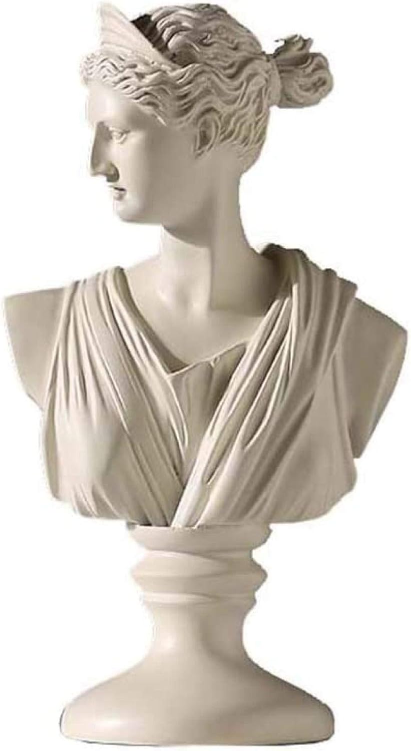 Statues,Venus Bust Statue Sculpture Resin Figure Head Craft Model Office Shop Cafe Decoration Art Decoration H30Cm