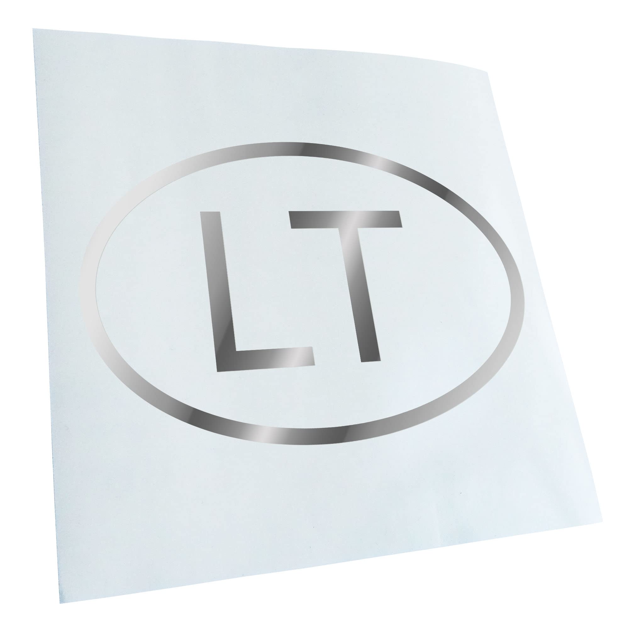 KIWISTAR Lithuania LT in 15 Colours - Neon + Chrome Sticker