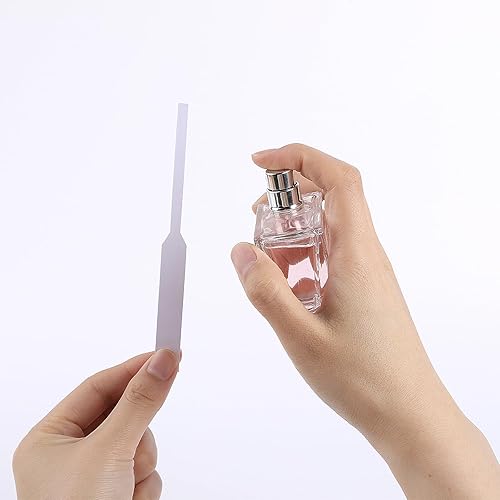 Miniatura 5 de Tiras de prueba de perfume desechables de papel de perfume blanco para fragancias, aromas, aceites esenciales, pruebas de aromaterapia (400 piezas)