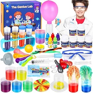 Science Kit for Kids,36 Science Lab Experiments,Scientist Costume Role Play STEM Educational Learning Scientific Tools…