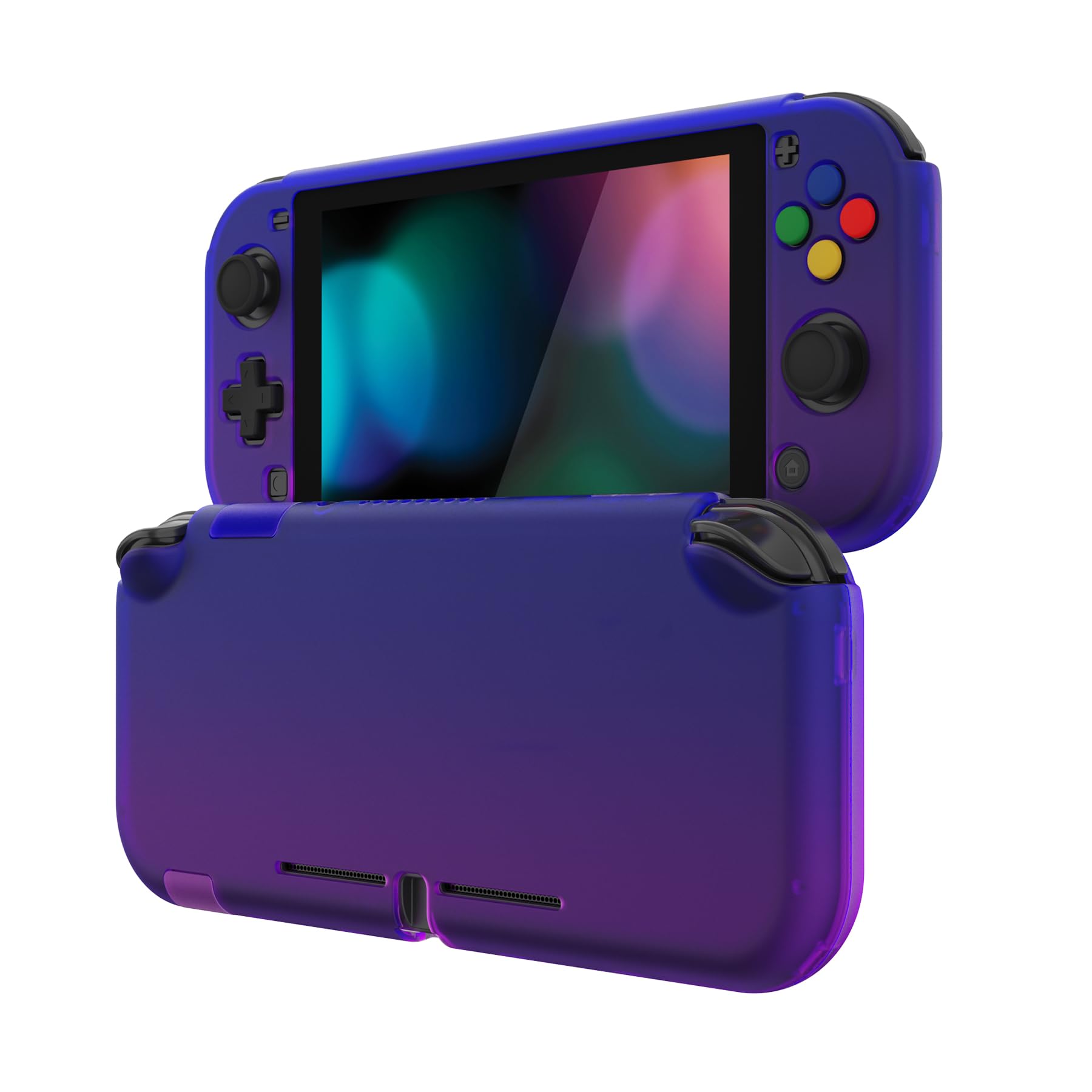 eXtremeRate PlayVital Funda para Nintendo Switch Lite, Carcasa Protectora con Protector de Pantalla de Vidrio Templado, Protector Duradero, Accesorios para Switch Lite (Clásico SFC SNES EU) — view 23