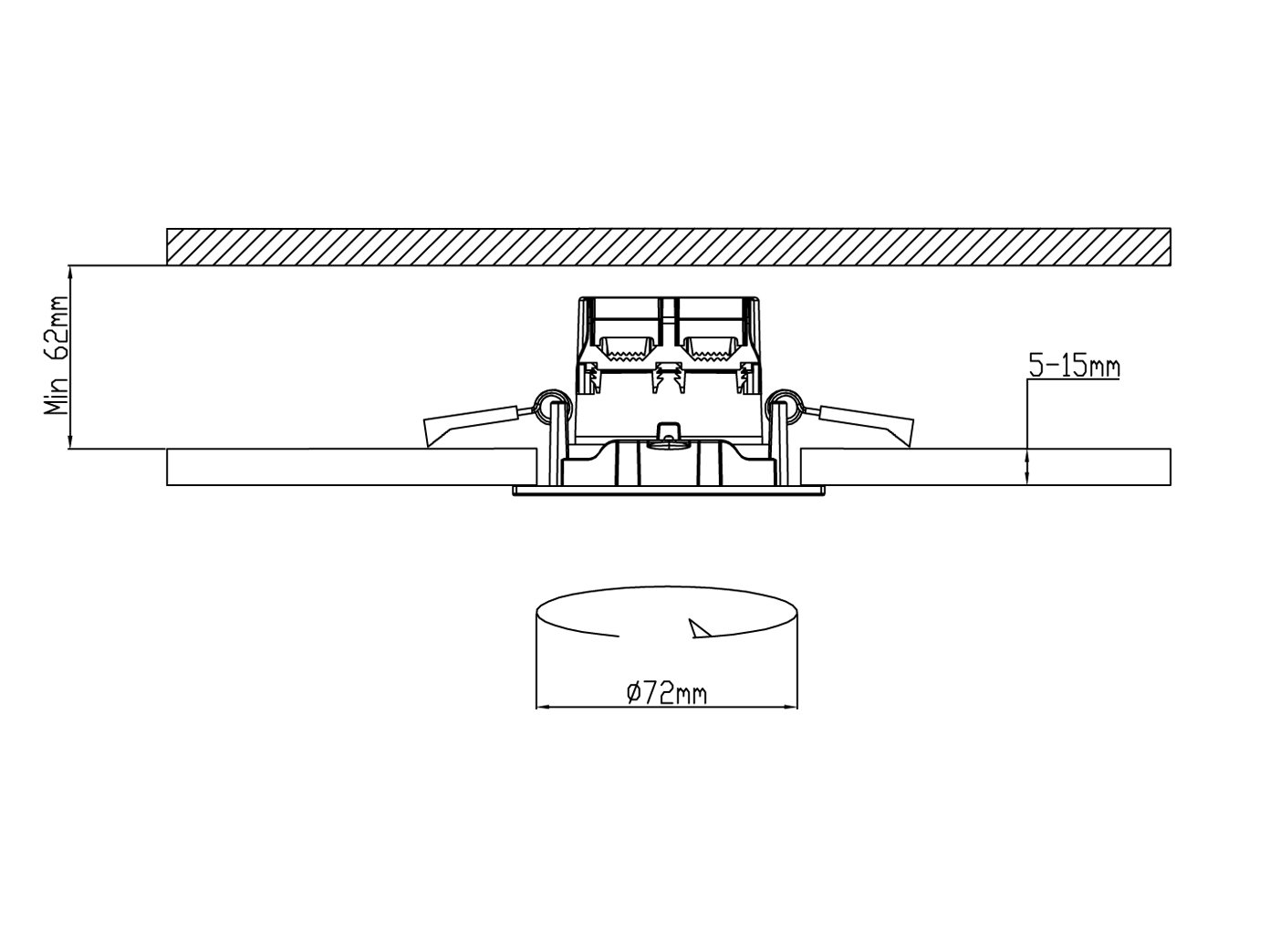 Trio Leuchten LED Einbauleuchten Pamir 3er-Set 650510307, Metall Nickel matt, inkl. 3x 5,5 Watt LED