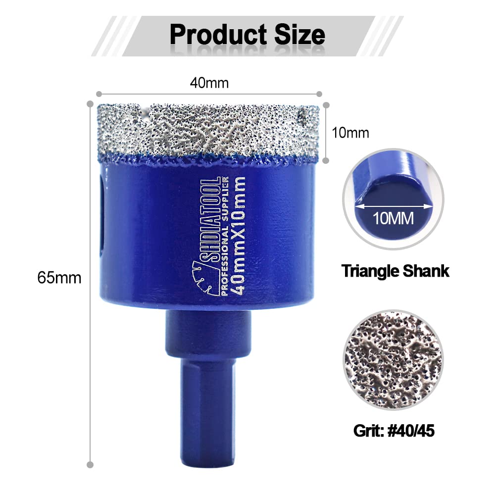 BGTEC Punta Da Trapano Diamantata, 2 Pezzi, 40 Mm - Foto 9