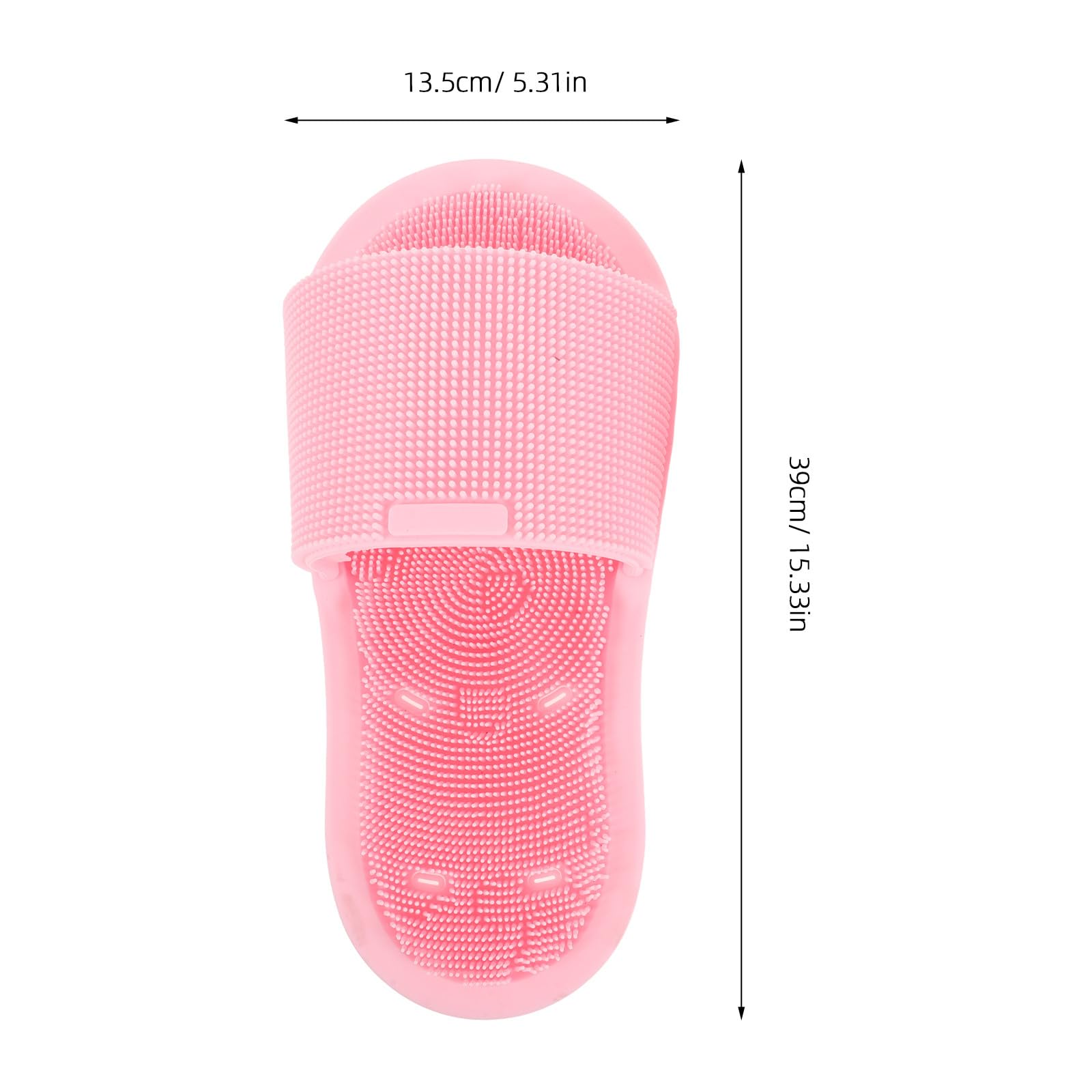 2 Pezzi di Spugna in Silicone per Doccia - Ventosa Antiscivolo - Esfoliante E Pulizia Della Pelle Morta - Pantofola Massaggiante per Piedi per Adulti Unisex, Casa, Hotel, Bagno (rosa)