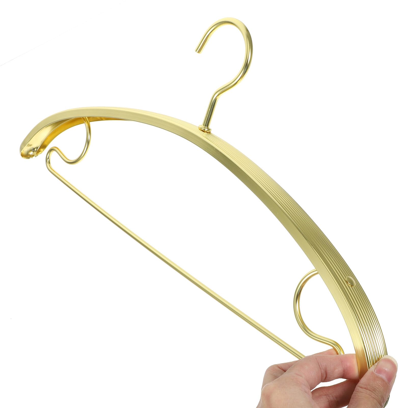 Platzsparende Hosenbügel 5 Stück-Pack aus Aluminiumlegierung, Gold