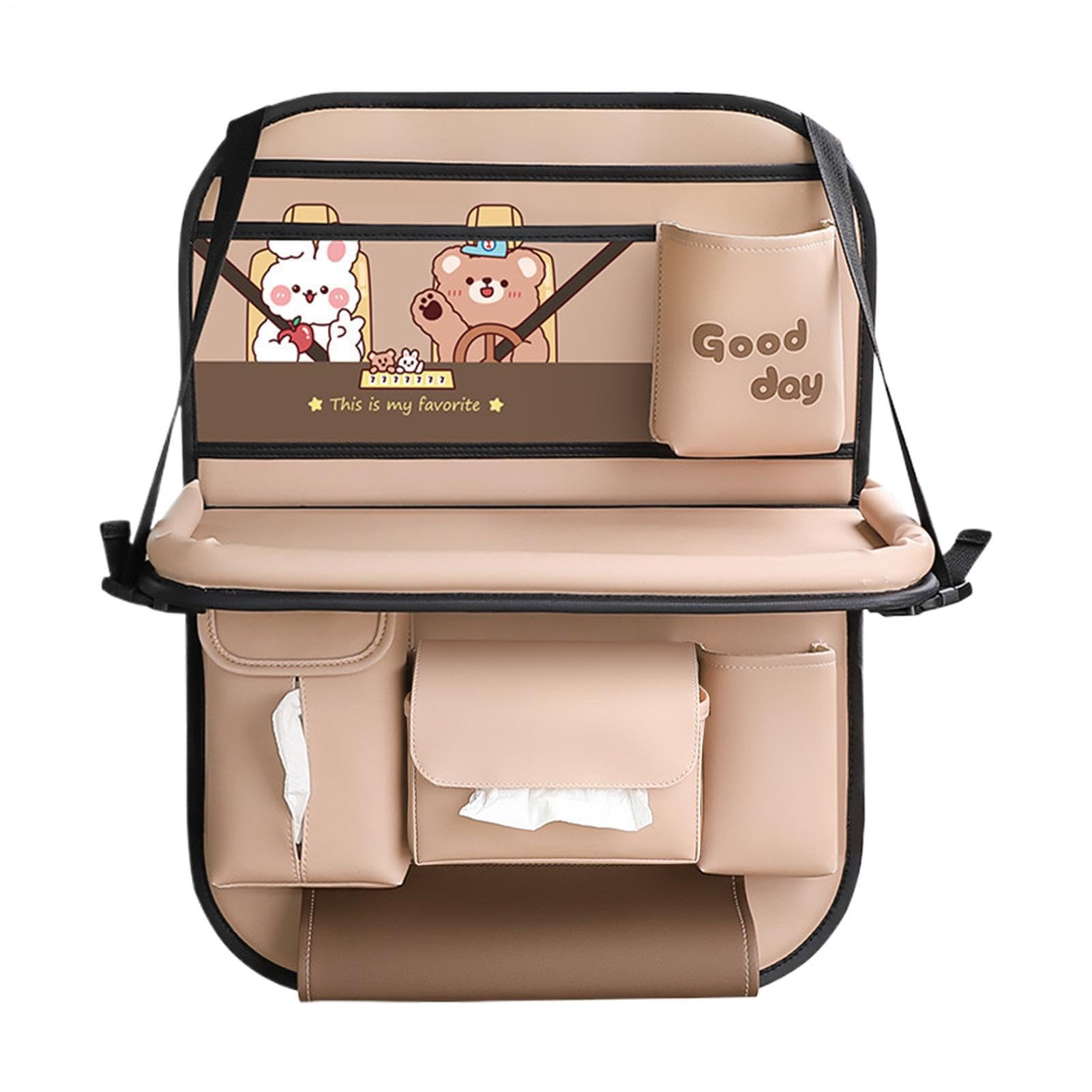 Organizer per Schienale Auto Portaoggetti Multifunzione Impermeabile | Organizer Porta Auto Per Baule Viaggio Campeggio SUV Tazze Snack Passeggeri Posteriori