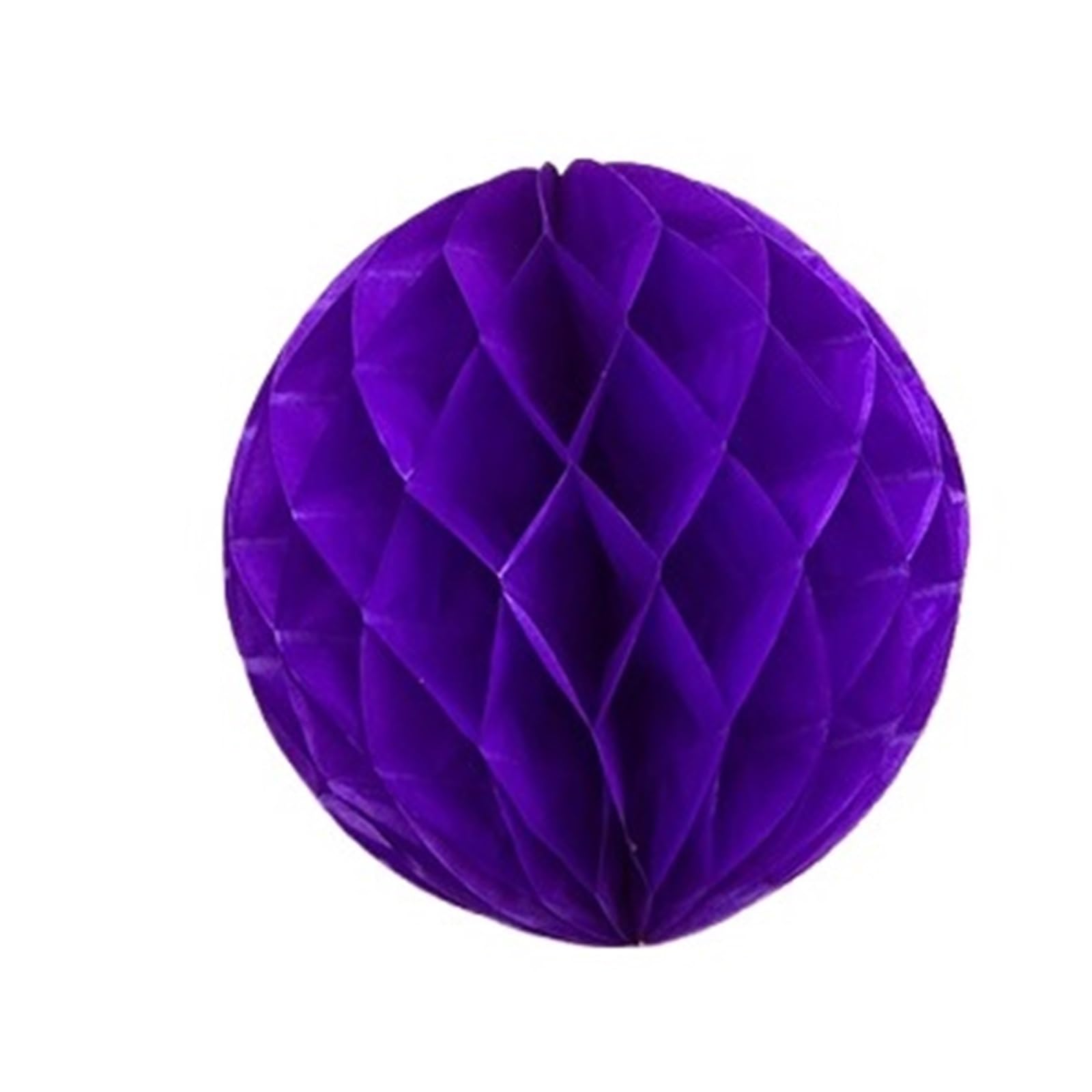 Paper Pom Poms 10Pcs Honeycomb Ball Wedding Room Column Background Decoration House(Dark Purple,20CM)