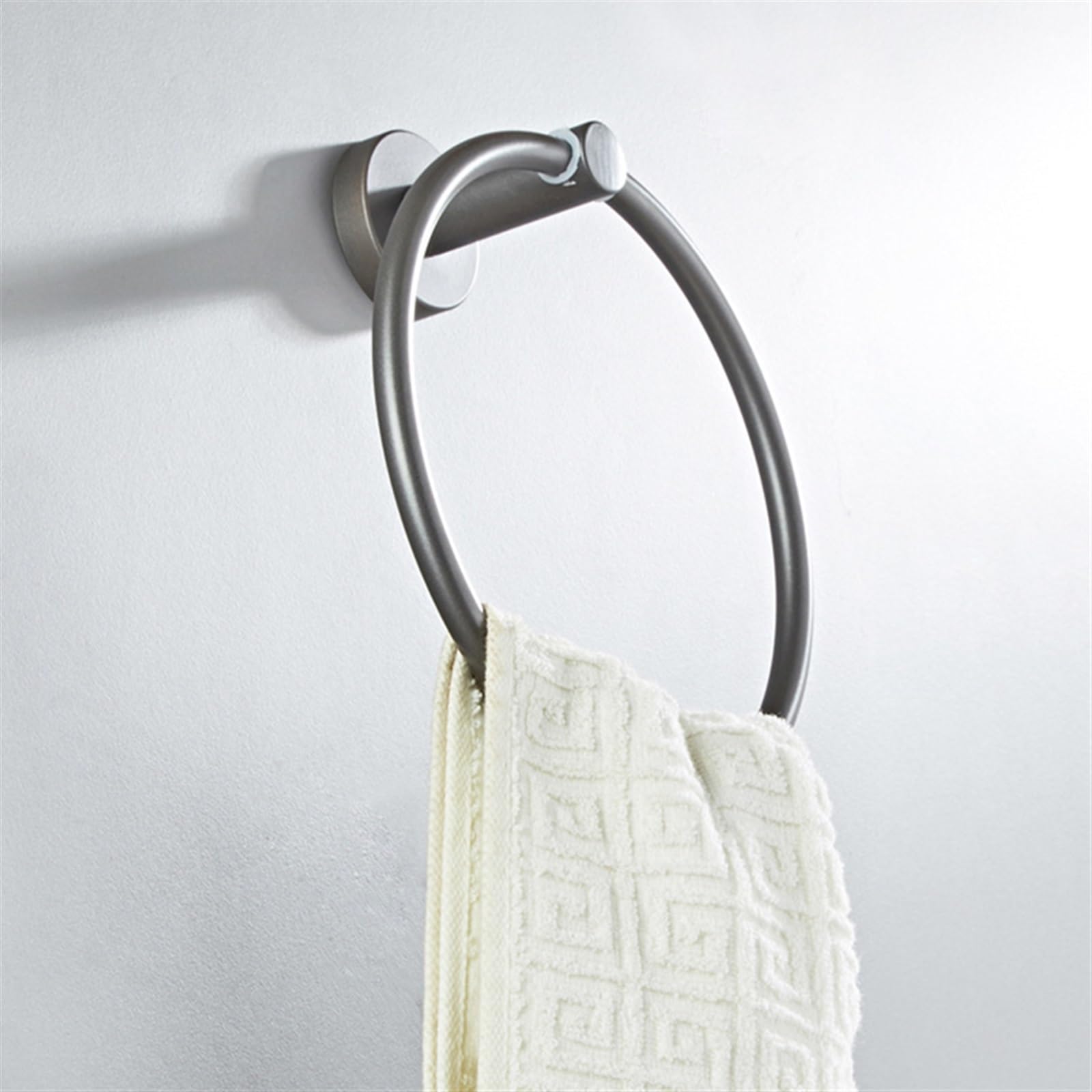BIVOO Toallero de Pared Gris latón, toallero, Accesorios de baño, toallero Redondo de 18CM