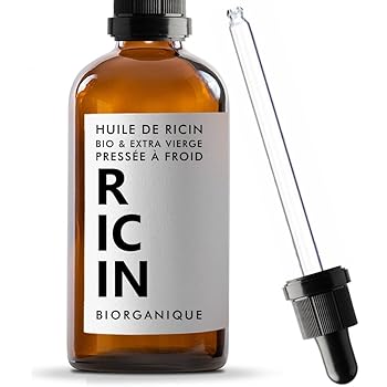 BIO Rizinusöl 100% rein, natürlich und kaltgepresst - 50 ml - Pflege für Haar, Wimpern, Nägel und Haut