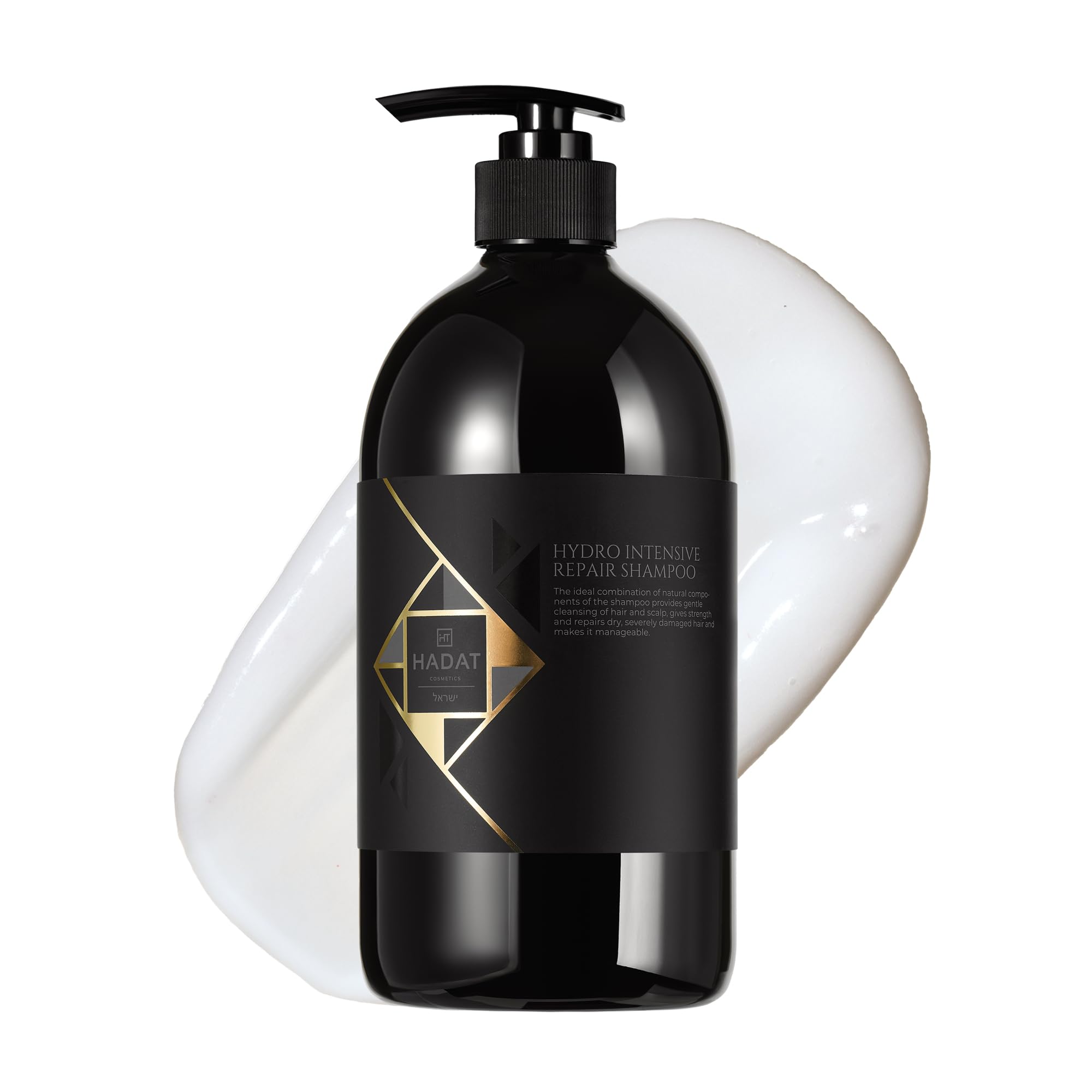 Hadat Intensive Repair Shampoo – Premium Pflege für Geschädigtes & Coloriertes Haar – Mit Moringa-Öl, Ceramiden & Hyaluronsäure – Niedriger Sulfatgehalt – Salonqualität (800 ml)