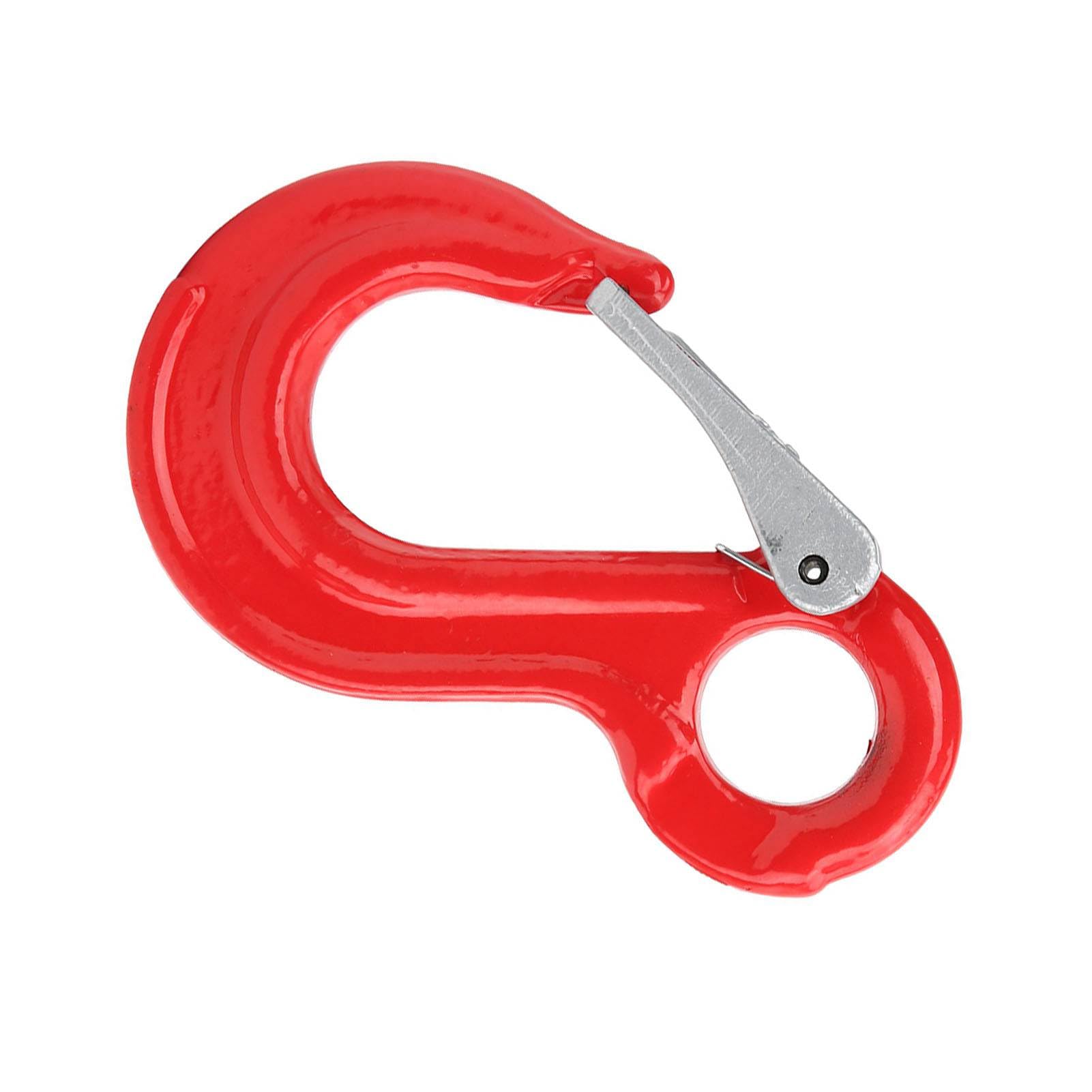 2Ton Round Fixed Eye Lifting Hook with Alloy Steel C Hoist Hook for Construction Wide of Industries Fac Hoisting Construction Enginee Lifting Adapt Working Strength Reliability