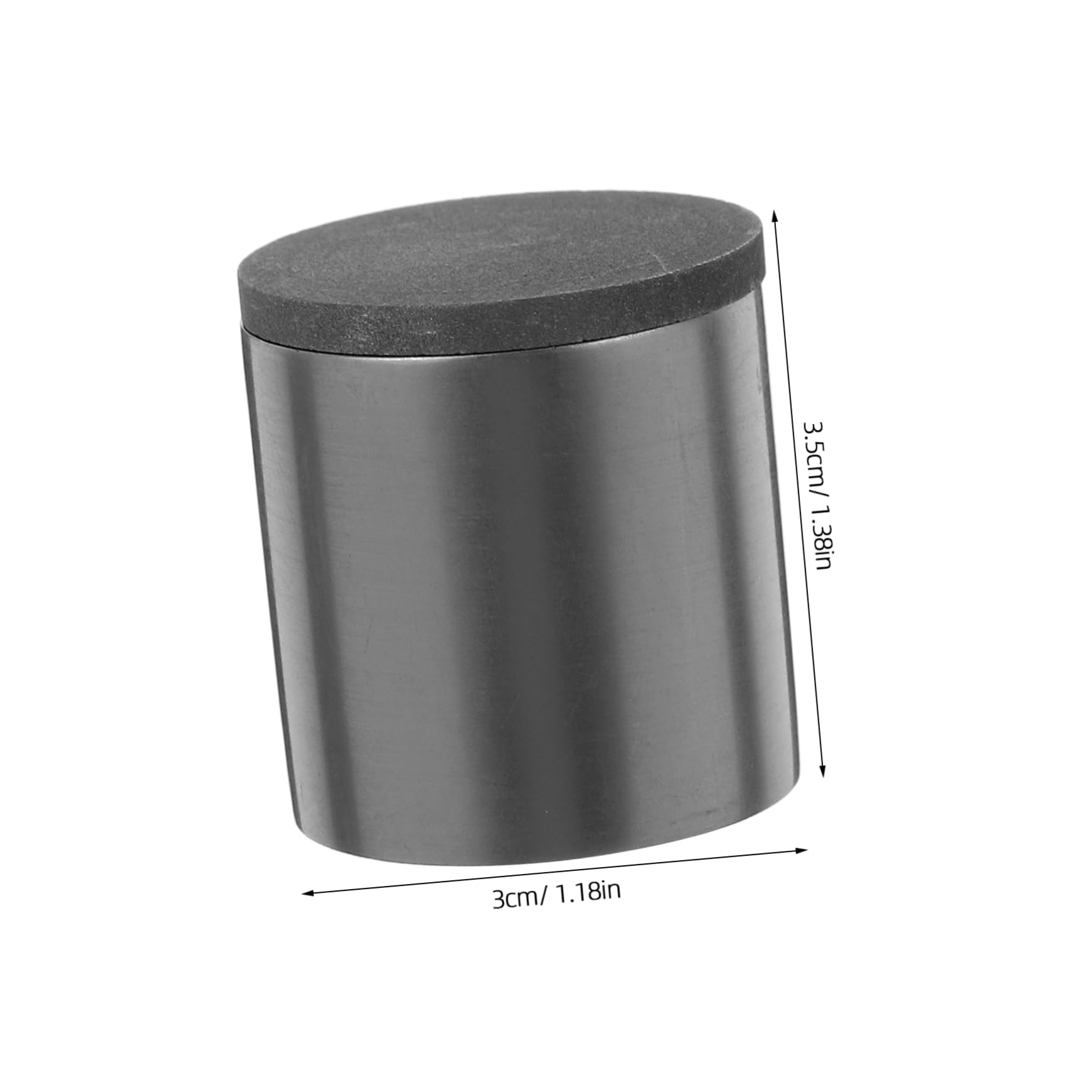 KICHOUSE Graphite Crucible for Metal Casting High Purity Graphite Crucible Lab Analysis Ingot Mold 30mm Diameter 30mm Height