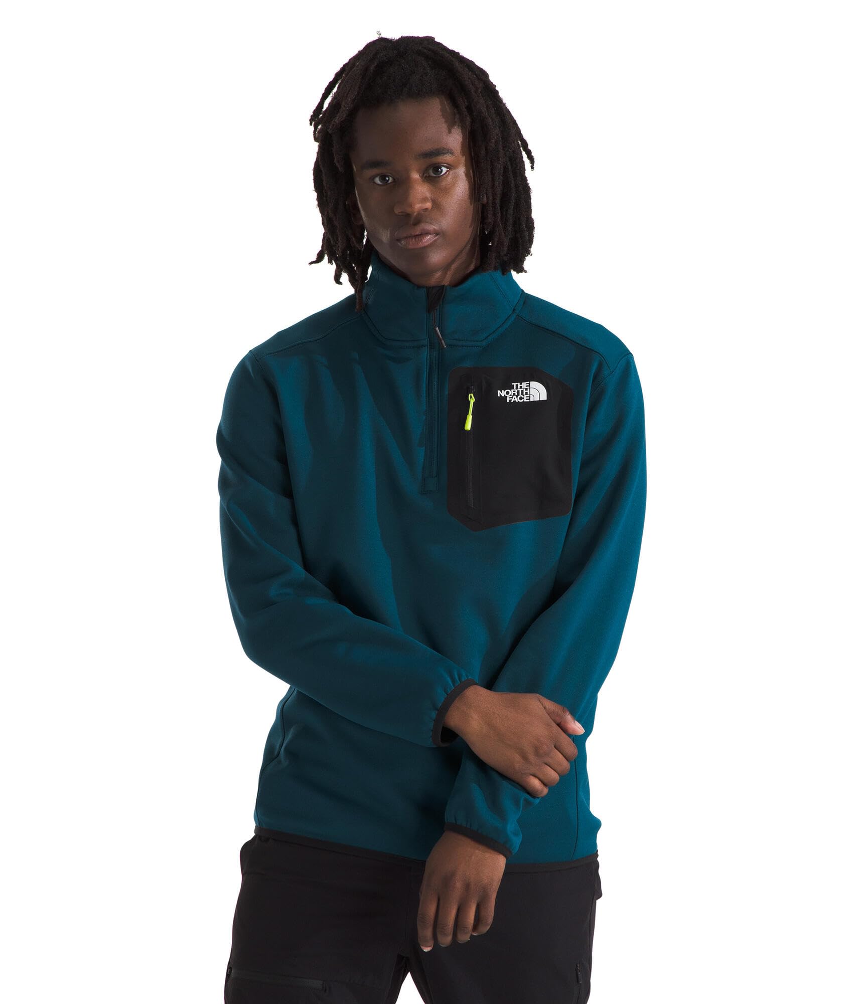 Amazon.com: THE NORTH FACE Men's Crest 1/4 Zip, Midnight Petrol