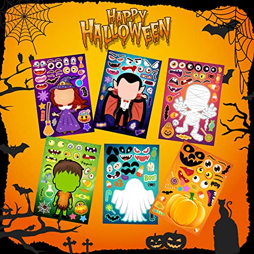 36 Sheets Halloween Stickers for Kids, Make Your Own Halloween Stickers - image 5