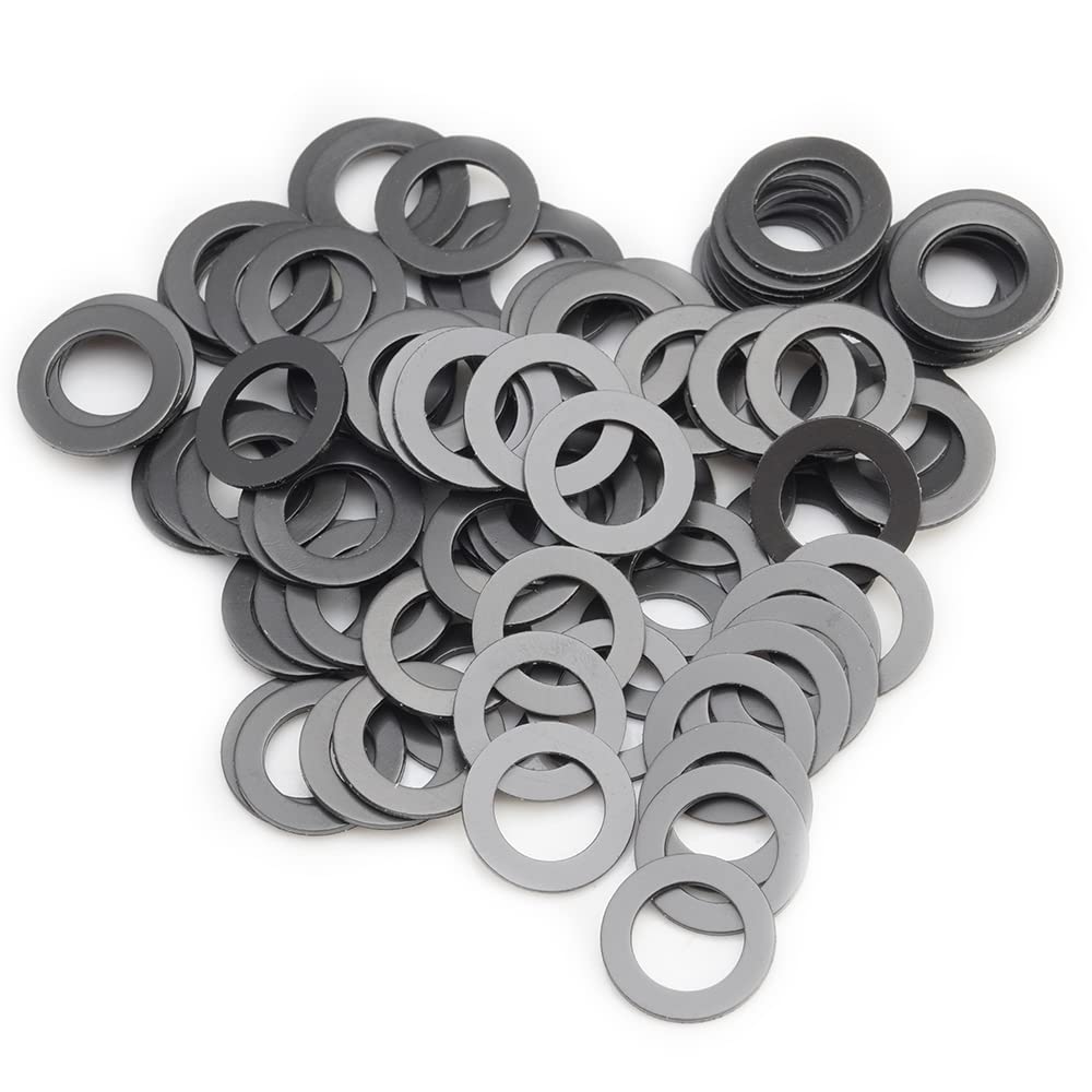 Model 1985 PTFE Coated Nylon Washers, 5x8x0.5mm (Set of 100Pcs) use with Ball Bearing Spacers for Traxxas RC Vehicles