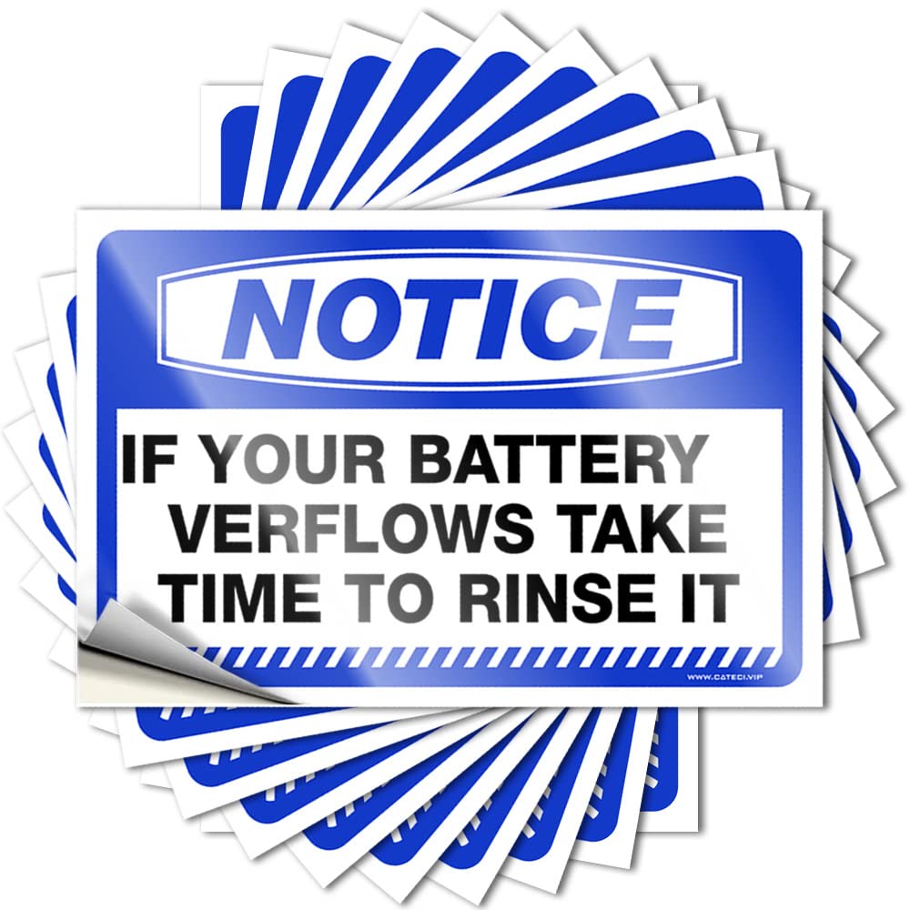 Stuff Quote - Spicy Motorcycle Haves Notice If Your Battery Overflows Take Time to Rinse It(6X9CM)