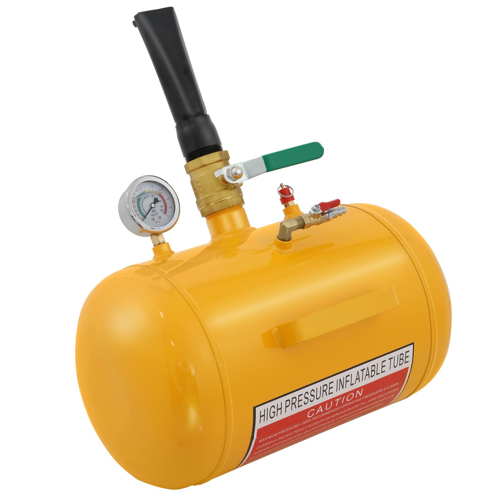 VELPAX 20L Reifenfüller Reifen Booster, Reifen Schockfüller Airbooster Reifen Befüllhilfe für LKW Auto PKW, Stahl Luftkanone, 8 Bar