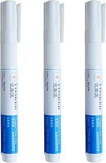 3pcs No Clean Soldering Pen Rosin Solder Pen for Electronics Tabbing Wiring Solder, Welding Maintenance of PCB Board, Liquid Solder Pen, Solder Braid Wick Liquid Solder Flux.