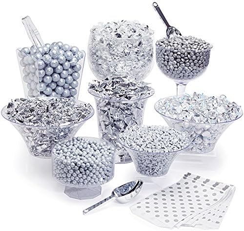 Silver Premium Candy Buffet Kit: 25 to 50 Guests